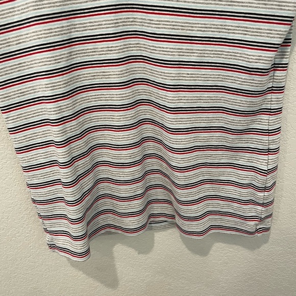 Tommy Hilfiger Short Sleeve V-Neck Flag Tee Women’s Size Small Striped - Picture 7 of 7